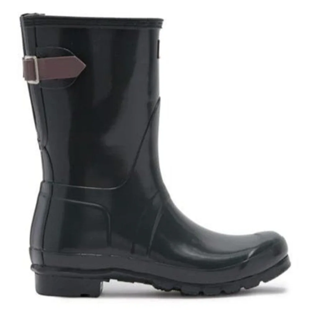 6W - [NEW] Women's Hunter Short Back Adjustable Gloss Rain‎ Boots WFS1013RGL